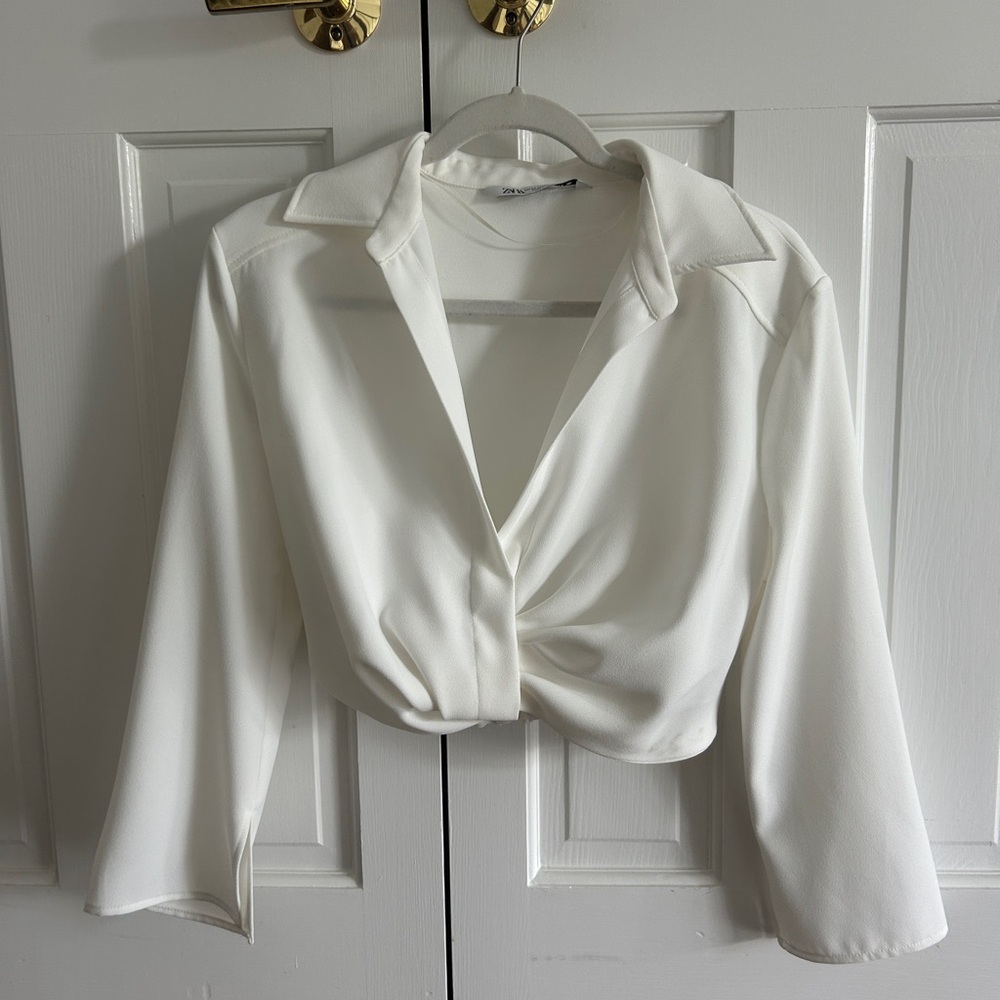 Perfect condition white Zara blouse